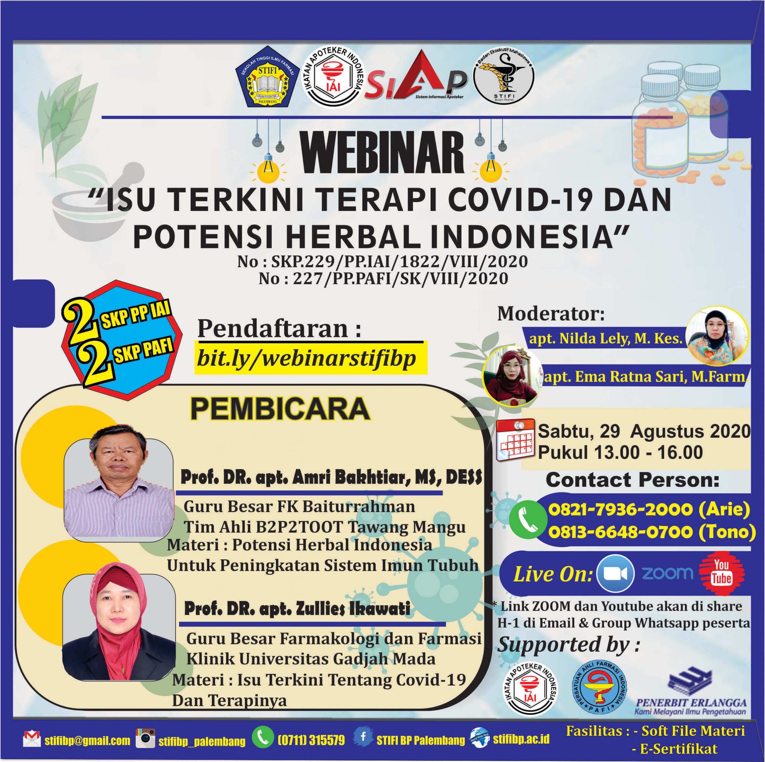 Webinar “Isu Terkini Terapi Covid-19 dan Potensi Herbal Indonesia”